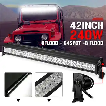 42" 240W Car LED Bar LED Light Bar Work Light Warning Lamp Driving For Pickup Tractor Boat OffRoad Off Road 4WD 4x4 Truck SUV
42" 240W Car LED Bar LED Light Bar Work Light Warning Lamp Driving For Pickup Tractor Boat OffRoad Off Road 4WD 4x4 Truck SUV