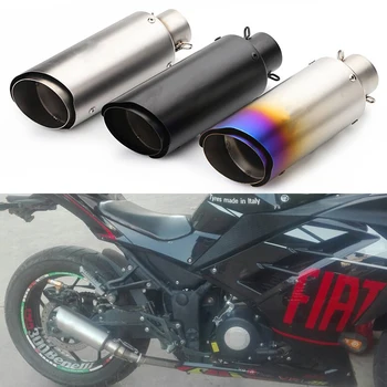 

Universal 60mm 51mm Motorcycle exhaust pipe escape moto Ak Muffler Racing Exhaust for KAWASAKI z800 zx10r r6 r3 r25 r15 cb400