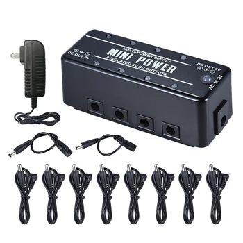 Rowin Lef-329 Guitar Power Supply 8 Isolated 9V Dc Outputs Lef-329 Mini Power With Cables Adapter For Guitar Effect Pedal (Us Pl
Rowin Lef-329 Guitar Power Supply 8 Isolated 9V Dc Outputs Lef-329 Mini Power With Cables Adapter For Guitar Effect Pedal (Us Pl