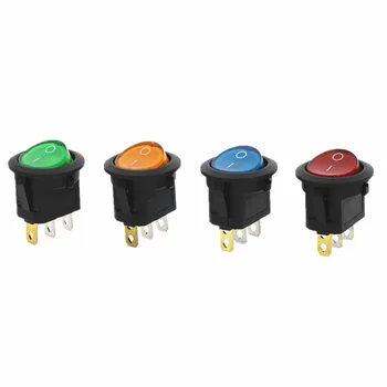 4Pcs 12V LED illuminuted rocker switch 20A 12V push button switch Car button lights ON/OFF Round Rocker Switch Dash Boat
4Pcs 12V LED illuminuted rocker switch 20A 12V push button switch Car button lights ON/OFF Round Rocker Switch Dash Boat