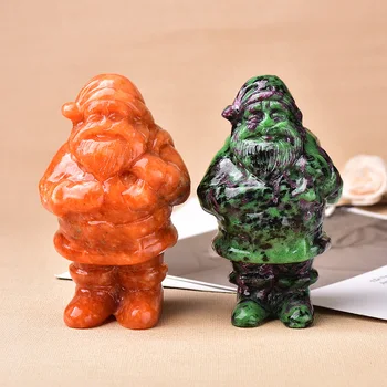 Christmas Decoration Natural Stone Carving Figurine Santa Claus Ornaments Polished Crafts Collectible Gift Crystal Healing
Christmas Decoration Natural Stone Carving Figurine Santa Claus Ornaments Polished Crafts Collectible Gift Crystal Healing