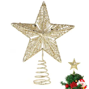 20CM Christmas Tree Topper Star Five-Point Star Christmas Iron Ornament Tree Star Christmas Decoration Navidad Christmas 2020
20CM Christmas Tree Topper Star Five-Point Star Christmas Iron Ornament Tree Star Christmas Decoration Navidad Christmas 2020