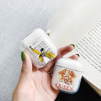 Freddie Mercury Rainha banda Soft Shell Bluetooth Wireless Earphone Case For Apple Airpods Charging Box Secret Text Fundas Cover
Freddie Mercury Rainha banda Soft Shell Bluetooth Wireless Earphone Case For Apple Airpods Charging Box Secret Text Fundas Cover