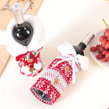 2pcs Home Soft Accessories Wine Bottle Cover Cute Gift Bag Dinner Party Knitted Christmas Decoration Anti Slip DIY Protective
2pcs Home Soft Accessories Wine Bottle Cover Cute Gift Bag Dinner Party Knitted Christmas Decoration Anti Slip DIY Protective
