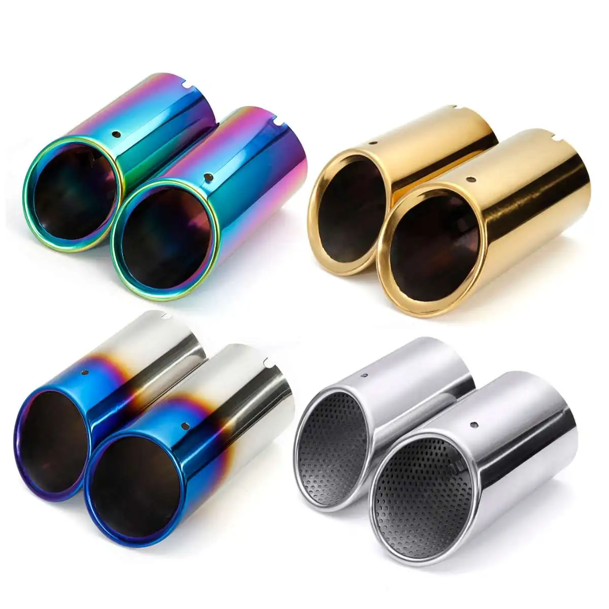 Pair Stainless Steel Car Rear Exhaust Muffler Tail Pipe Tip 7.6 cm Diameter For Audi Q5 A1 A3 A5 A4 B8
Pair Stainless Steel Car Rear Exhaust Muffler Tail Pipe Tip 7.6 cm Diameter For Audi Q5 A1 A3 A5 A4 B8