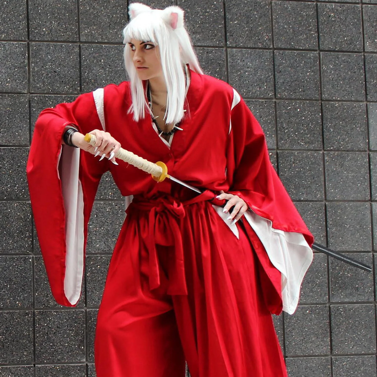 Halloween Cosplay Japanese Anime InuYasha Cosplay Stage Costume Costume Kimono European Code
Halloween Cosplay Japanese Anime InuYasha Cosplay Stage Costume Costume Kimono European Code