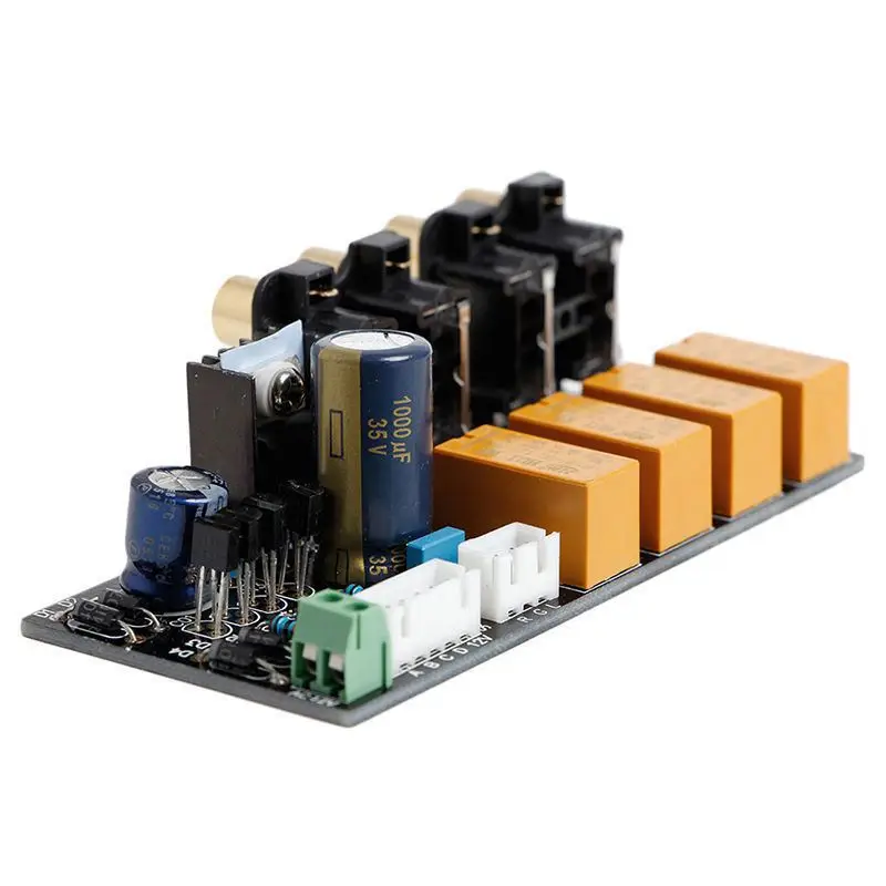 Audio Switch Input Selection Board RCA 4 Way Audio Signal Relay Selector Switching Board Lotus Seat For Amplifier Chassis #8
Audio Switch Input Selection Board RCA 4 Way Audio Signal Relay Selector Switching Board Lotus Seat For Amplifier Chassis #8