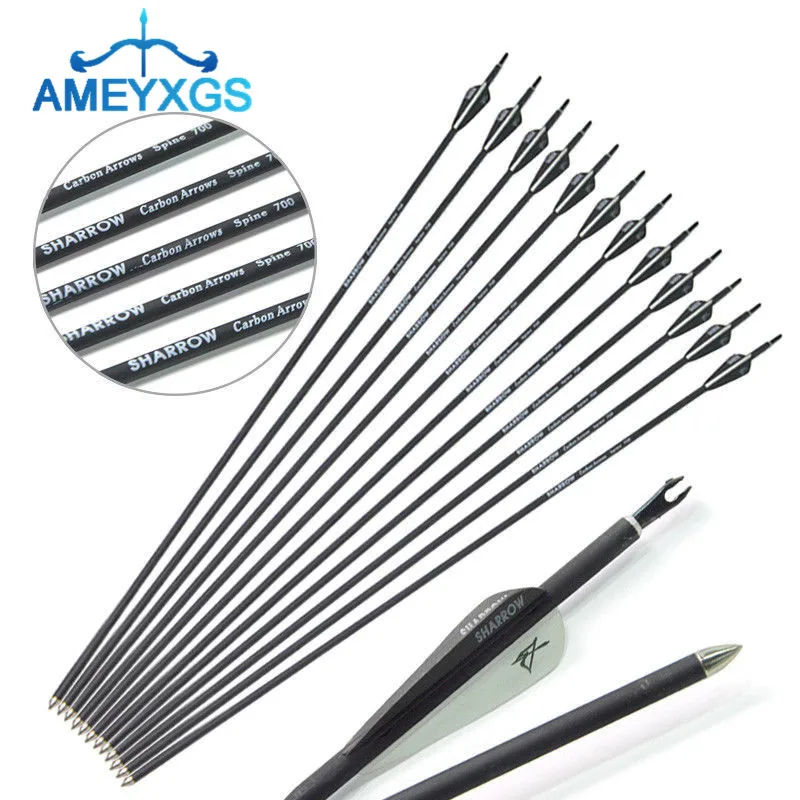 6/12Pcs 31" Archery Carbon Arrows SP700 Target Fixed Points Tips Compound Recurve Bow For Outdoor Hunting Shooting Accessories
6/12Pcs 31" Archery Carbon Arrows SP700 Target Fixed Points Tips Compound Recurve Bow For Outdoor Hunting Shooting Accessories