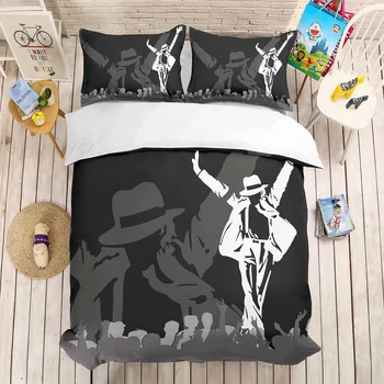 Michael Jackson Bedding Set Space Walk Dancing Duvet Cover Set Black Bed Linen Set with Pillowcase 2/3Pcs Bedclothes Home Decor
Michael Jackson Bedding Set Space Walk Dancing Duvet Cover Set Black Bed Linen Set with Pillowcase 2/3Pcs Bedclothes Home Decor