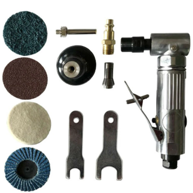 1/4 Inch Air Angle Die Grinder 90 Degree Pneumatic Grinding Machine Set Tool Parts Replacement Accessories
1/4 Inch Air Angle Die Grinder 90 Degree Pneumatic Grinding Machine Set Tool Parts Replacement Accessories