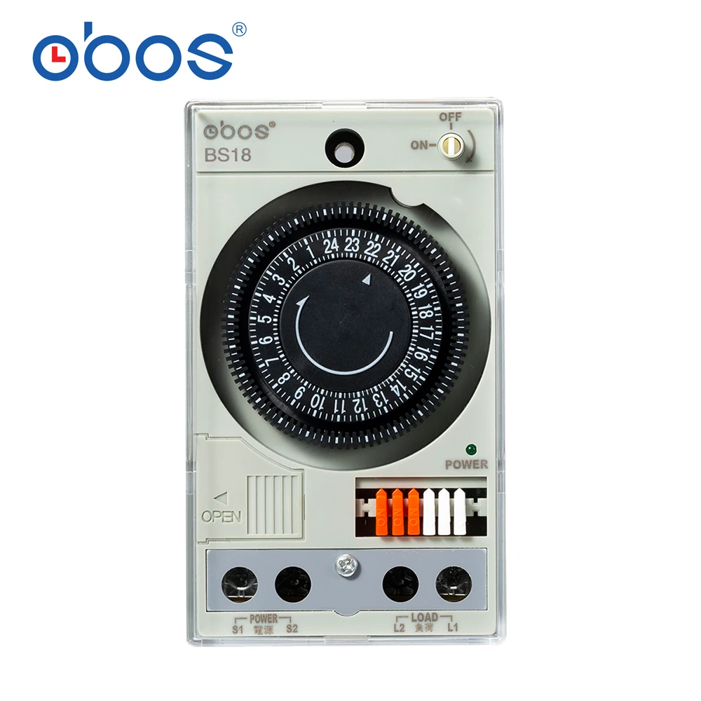 BS18/TB118 built-in rechargeable battery 220V timer switch mechanical timer, 48 times on/off time setting range 30 minutes
BS18/TB118 built-in rechargeable battery 220V timer switch mechanical timer, 48 times on/off time setting range 30 minutes