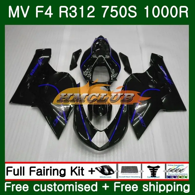 Body For MV Agusta F4 R312 750S 1000 R 750 1000CC 2005 2006 Kit 35CL.61 1000R 312 1078 1+1 MA MV F4 05 06 Fairing Gloss black 
Body For MV Agusta F4 R312 750S 1000 R 750 1000CC 2005 2006 Kit 35CL.61 1000R 312 1078 1+1 MA MV F4 05 06 Fairing Gloss black