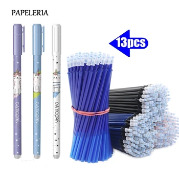 13Pcs/set Gel Pen Unicorn CAT Erasable Washable Handle Erasable Pen Refill 0.5mm Rod for School Supplies Student Writing Tools 
13Pcs/set Gel Pen Unicorn CAT Erasable Washable Handle Erasable Pen Refill 0.5mm Rod for School Supplies Student Writing Tools