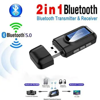 5.0 Bluetooth Adapter Wireless LCD Display USB Bluetooth Audio For PC Adaptador 3.5mm TV Music AUX Receiver Car Transmitter B3K5
5.0 Bluetooth Adapter Wireless LCD Display USB Bluetooth Audio For PC Adaptador 3.5mm TV Music AUX Receiver Car Transmitter B3K5