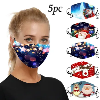 5pc Christmas M-ask For Adult Comfortable Cotton Face-m-ask Washable Christmas Pattern Design Decoration For 2020 New Year
5pc Christmas M-ask For Adult Comfortable Cotton Face-m-ask Washable Christmas Pattern Design Decoration For 2020 New Year