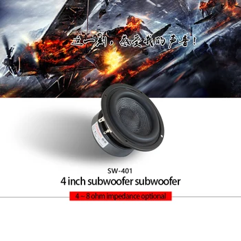 Kaolanhon SW-401 40w 4 ~ 8ohm 4 Inch Woofer Subwoofer Hifi Speaker Unit Glass Fiber Braided Pot Low Frequency Powerful
Kaolanhon SW-401 40w 4 ~ 8ohm 4 Inch Woofer Subwoofer Hifi Speaker Unit Glass Fiber Braided Pot Low Frequency Powerful