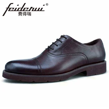 Spring Autumn Genuine Leather Handmade Men's Cap Toe Oxfords Round Toe Laces Man Formal Dress Welted Shoes For Suit HQS311
Spring Autumn Genuine Leather Handmade Men's Cap Toe Oxfords Round Toe Laces Man Formal Dress Welted Shoes For Suit HQS311