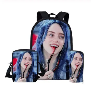 Billie Eilish Print Girls School Bag 3 PCS/SET WHEN WE ALL FALL ASLEEP, WHERE DO WE GOChildren Backpack for Fans Mochila
Billie Eilish Print Girls School Bag 3 PCS/SET WHEN WE ALL FALL ASLEEP, WHERE DO WE GOChildren Backpack for Fans Mochila