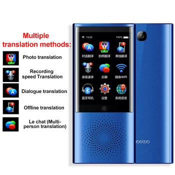 Boeleo W1 AI Simultaneous Voice Translator 4G Network Multi-language Portable Smart Voice Translator 2.8" Touch Screen 8G Memory
Boeleo W1 AI Simultaneous Voice Translator 4G Network Multi-language Portable Smart Voice Translator 2.8" Touch Screen 8G Memory