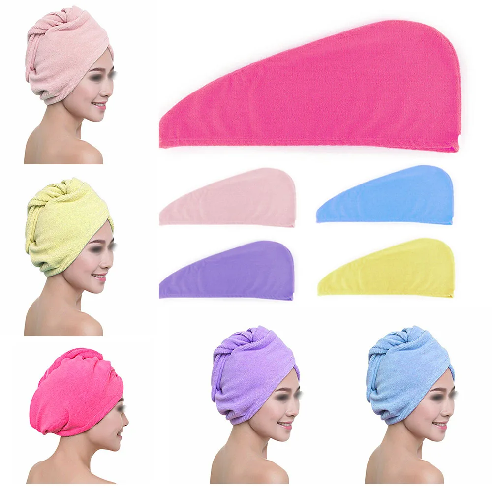 5 Colors Microfiber Hair Quick Drying Towel Lady Bath towel shower cap hat Absorbent Cap for Turban Head Wrap Bathing Tools
5 Colors Microfiber Hair Quick Drying Towel Lady Bath towel shower cap hat Absorbent Cap for Turban Head Wrap Bathing Tools