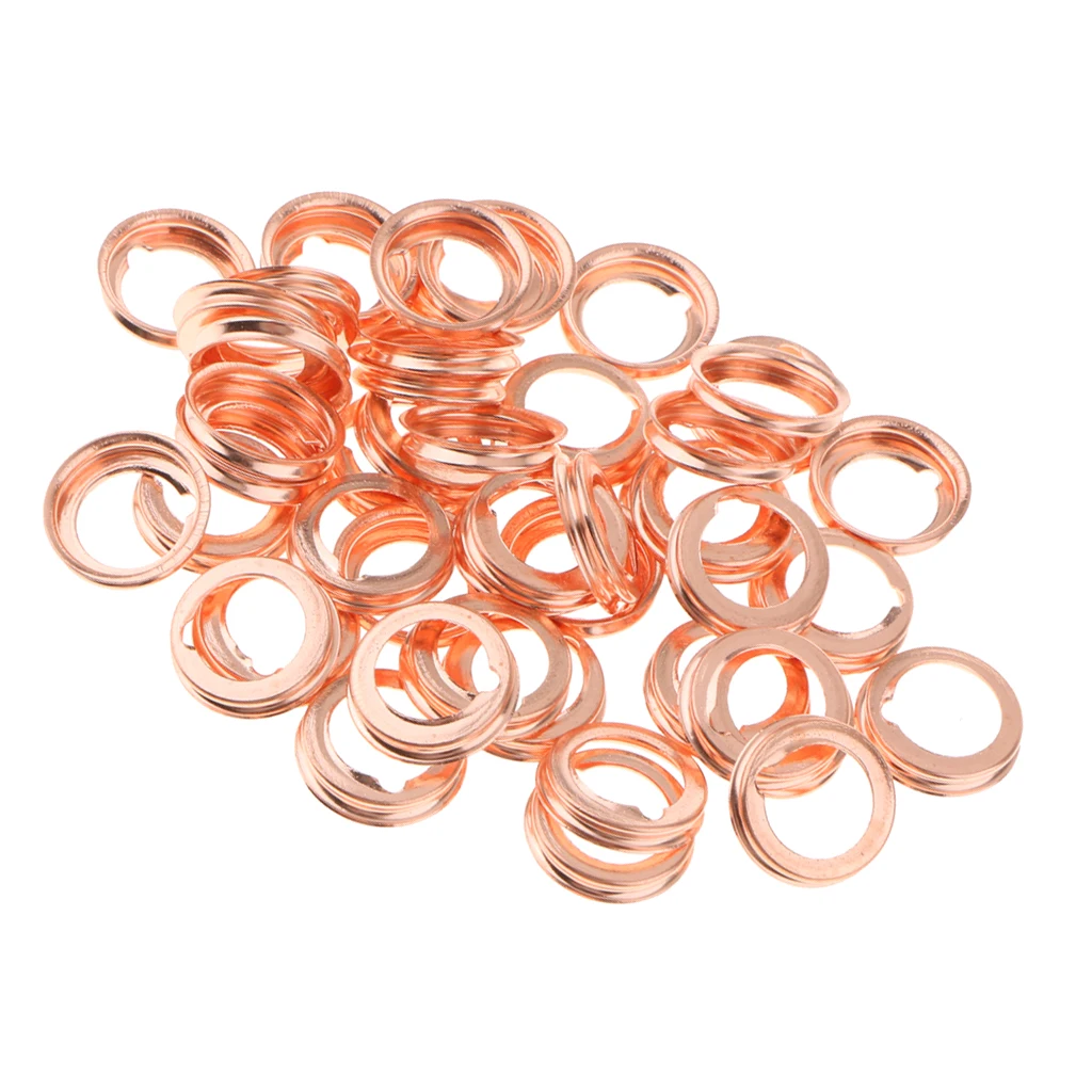 LOT OF 50 COPPER METAL OIL DRAIN PLUG WASHERS GASKETS For NISSAN12MM LOT OF 50 COPPER METAL OIL DRAIN PLUG WASHERS GASKETS For NISSAN12MM