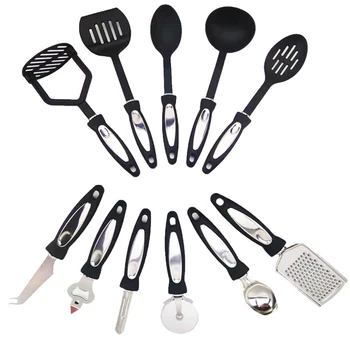 12 Piece Kitchenware Cooking Utensil Set Stainless Steel Nylon Nonstick Cookware Kitchen Accessories Cooking Tools and Gadgets
12 Piece Kitchenware Cooking Utensil Set Stainless Steel Nylon Nonstick Cookware Kitchen Accessories Cooking Tools and Gadgets