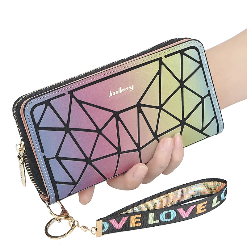 Women's Leather Wallet Fashion Zip Phone Bag Women Clutch New Gradient Rainbow Multi Card Holder
Women's Leather Wallet Fashion Zip Phone Bag Women Clutch New Gradient Rainbow Multi Card Holder