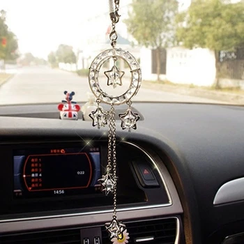 Car Pendant Metal Crystal Pentagram Hanging Ornament Charms Auto Rearview Mirror Decoration Dangle Suspension Trim Accessories
Car Pendant Metal Crystal Pentagram Hanging Ornament Charms Auto Rearview Mirror Decoration Dangle Suspension Trim Accessories