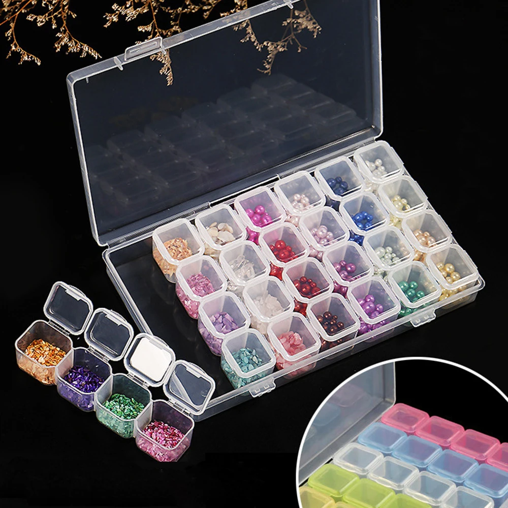 28Grids Embroidery Storage Box Bins Medicine Diamond Painting Accessories Boxes Case Cross Stitch Tools Gadgets Organizer
28Grids Embroidery Storage Box Bins Medicine Diamond Painting Accessories Boxes Case Cross Stitch Tools Gadgets Organizer