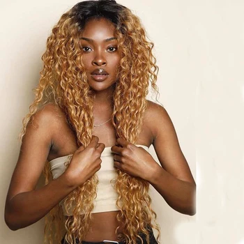 Kinky Curly 1B/30 Ombre Blonde 180Density Human Hair Wigs for Black Women 6Inches Deep Part Brazilian Remy Hair Lace Wigs
Kinky Curly 1B/30 Ombre Blonde 180Density Human Hair Wigs for Black Women 6Inches Deep Part Brazilian Remy Hair Lace Wigs