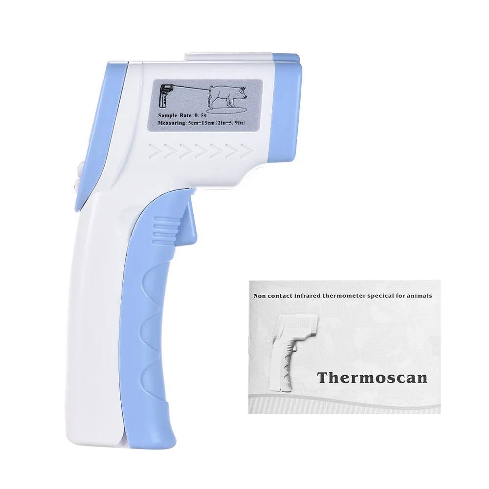 Digital Pet Thermometer Hygrometer Non-contact Infrared Veterinary Thermometer Temperature Meter for Dogs Cats Horses And Others
Digital Pet Thermometer Hygrometer Non-contact Infrared Veterinary Thermometer Temperature Meter for Dogs Cats Horses And Others