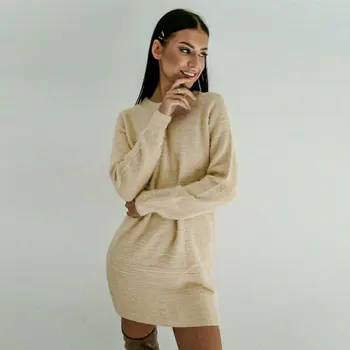 Ladies Women Winter Sweater Dress Lace Backless Solid Long Sleeve O Neck Sweater Jumper Warmer 2019 
Ladies Women Winter Sweater Dress Lace Backless Solid Long Sleeve O Neck Sweater Jumper Warmer 2019
