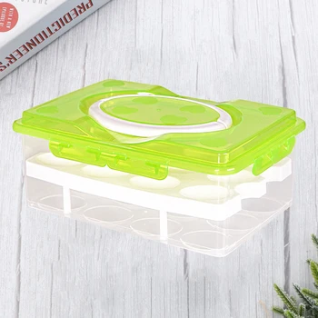 1pcs Double-layer Egg Box Durable Pratical Plastic Fresh Box Eggs Container Case for Refrigerator Storage 24 Grids A35
1pcs Double-layer Egg Box Durable Pratical Plastic Fresh Box Eggs Container Case for Refrigerator Storage 24 Grids A35