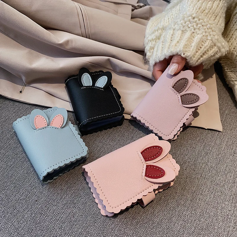 2019 Autumn New Style WOMEN'S Bag Cute Wallet Convenient Convenient Pu Contrast Color Bunny Wallet Car Suture duo ceng bao
2019 Autumn New Style WOMEN'S Bag Cute Wallet Convenient Convenient Pu Contrast Color Bunny Wallet Car Suture duo ceng bao