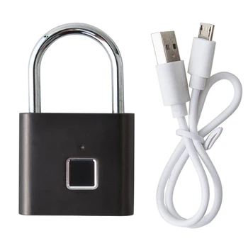 Fingerprint Padlock Golden Security Intelligent USB Rechargeable Smart Keyless Door Lock Quick Unlock
Fingerprint Padlock Golden Security Intelligent USB Rechargeable Smart Keyless Door Lock Quick Unlock