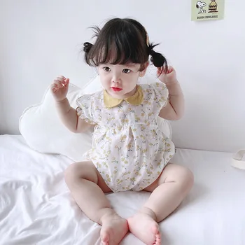 7plus1 baby girl short bubble sleeve summer romper breathable cloth body suit triangle jumpersuits turndown collar 
7plus1 baby girl short bubble sleeve summer romper breathable cloth body suit triangle jumpersuits turndown collar