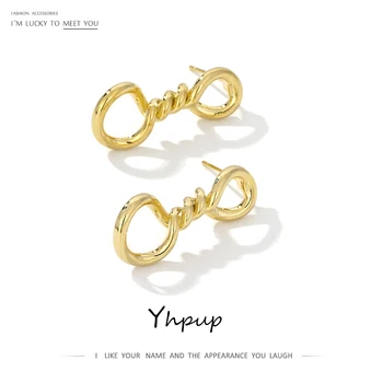 Yhpup Trendy Irregular Hollow Geometric Copper Stud Earrings Gold Charm 16 K Jewelry for Female Party Accessories S925 Post New
Yhpup Trendy Irregular Hollow Geometric Copper Stud Earrings Gold Charm 16 K Jewelry for Female Party Accessories S925 Post New