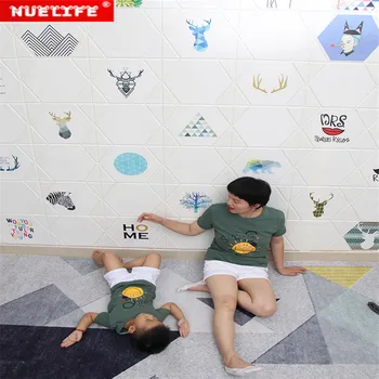 Nordic style deer pattern wallpaper 3d three-dimensional wall sticker bedroom net red shop decoration background foam wallpaper
Nordic style deer pattern wallpaper 3d three-dimensional wall sticker bedroom net red shop decoration background foam wallpaper