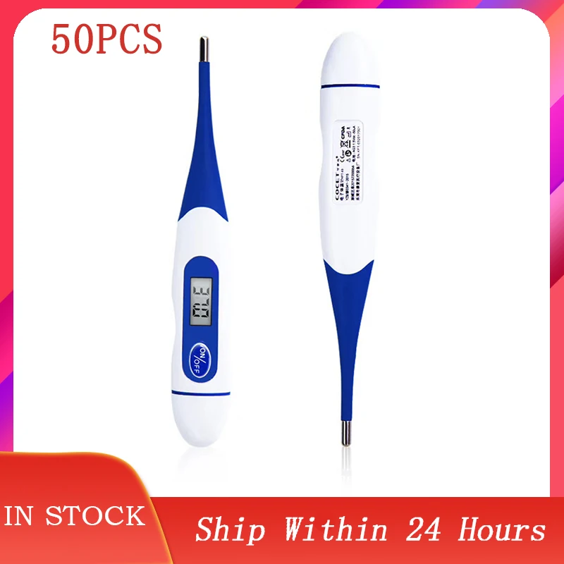50PCS Electronic Digital Measuring Tool Kid Baby Infant Mouth Thermometer Adult Body Temperature LCD Thermometer Color Random
50PCS Electronic Digital Measuring Tool Kid Baby Infant Mouth Thermometer Adult Body Temperature LCD Thermometer Color Random