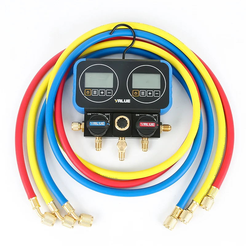 Digital Display Double Table VRM2-0101i Digital Refrigerant Table Snow Gauge Pressure Gauge for R22, R410a, R1234y, R407
Digital Display Double Table VRM2-0101i Digital Refrigerant Table Snow Gauge Pressure Gauge for R22, R410a, R1234y, R407