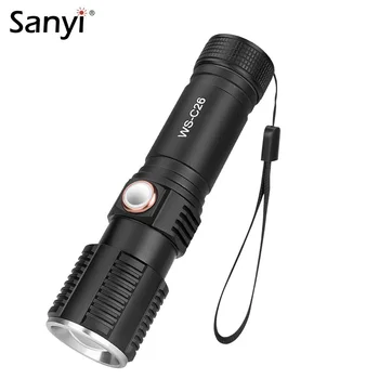 LED Flashlight Zoomable Focus Torch XML T6 Camping Light 3 Switch Modes Waterproof Bicycle Light use 14500/AAA/18650 Battery
LED Flashlight Zoomable Focus Torch XML T6 Camping Light 3 Switch Modes Waterproof Bicycle Light use 14500/AAA/18650 Battery