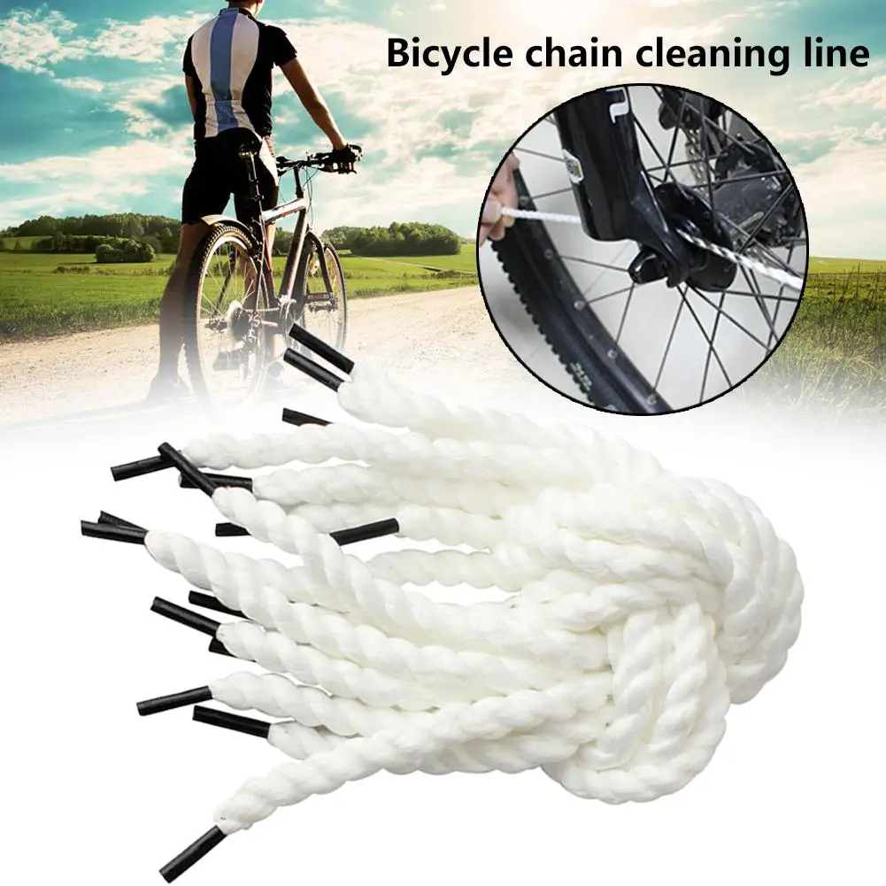 Cycling Bicycle Chain Cleaning Rope Cord String Durable Wash Universal Bike Gear Floss Flywheel Tire Cleaning Line Tool Reusable
Cycling Bicycle Chain Cleaning Rope Cord String Durable Wash Universal Bike Gear Floss Flywheel Tire Cleaning Line Tool Reusable