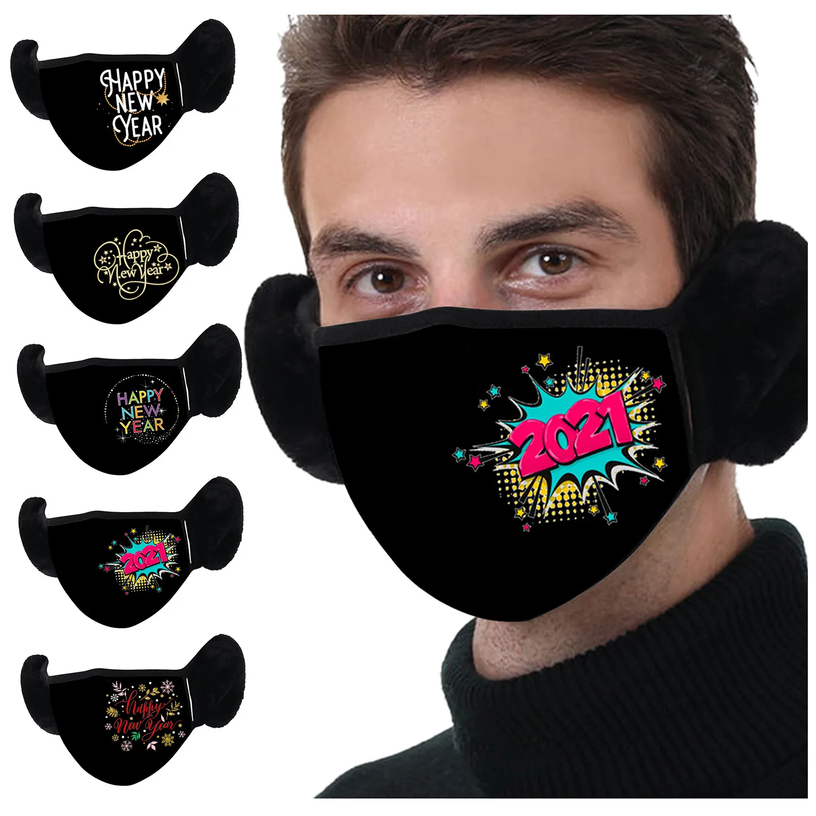 2021 Adult Winter Warm Mask Cloth Happy New Years Washable Reusable Pollution Cover Face Masks еол для маски 12x19cm
2021 Adult Winter Warm Mask Cloth Happy New Years Washable Reusable Pollution Cover Face Masks еол для маски 12x19cm
