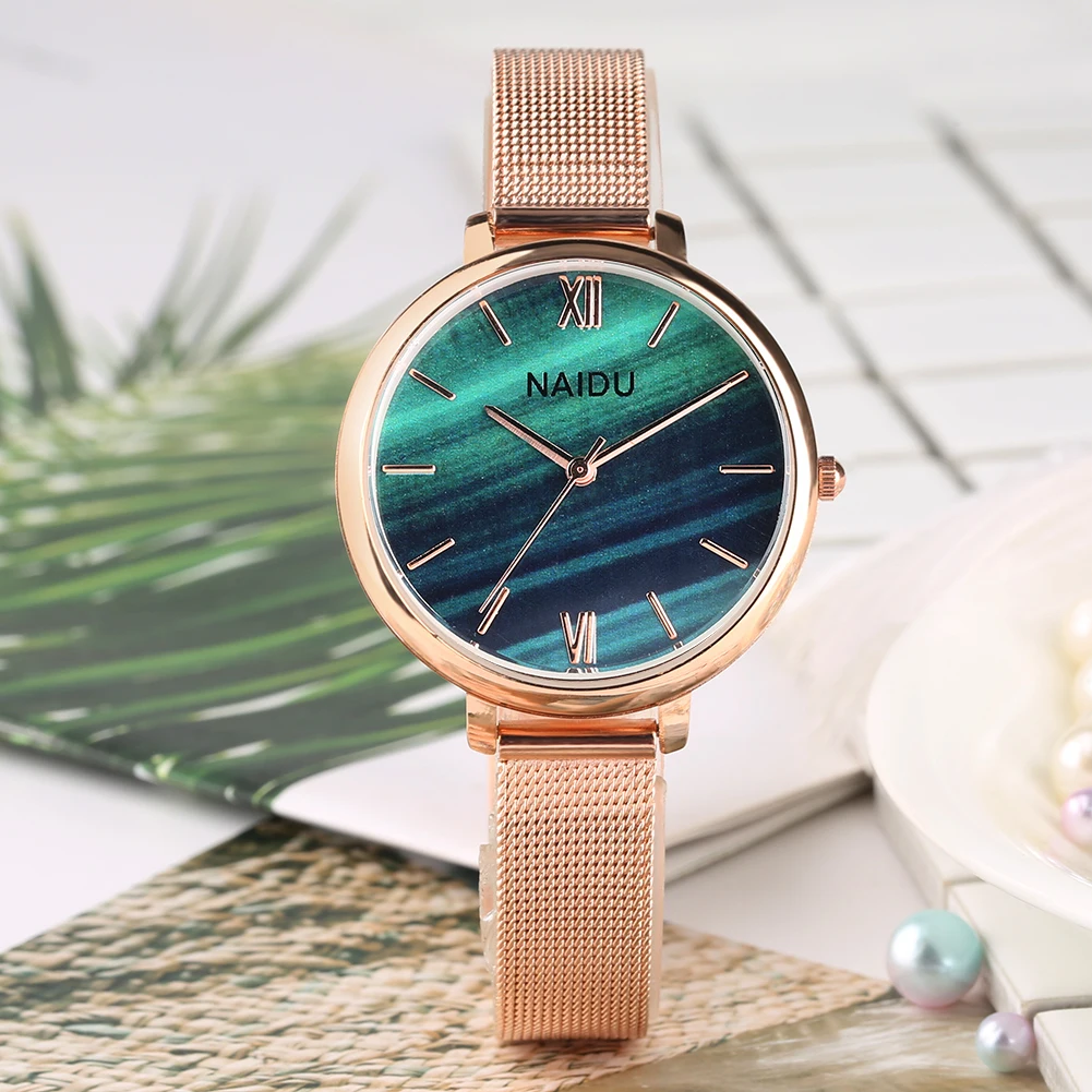 Women Watch Rose Golden Stainless Steel Watchband Roman Gradient Color Dial Watch Delicate Clock Gifts for Girls Lady Reloj
Women Watch Rose Golden Stainless Steel Watchband Roman Gradient Color Dial Watch Delicate Clock Gifts for Girls Lady Reloj