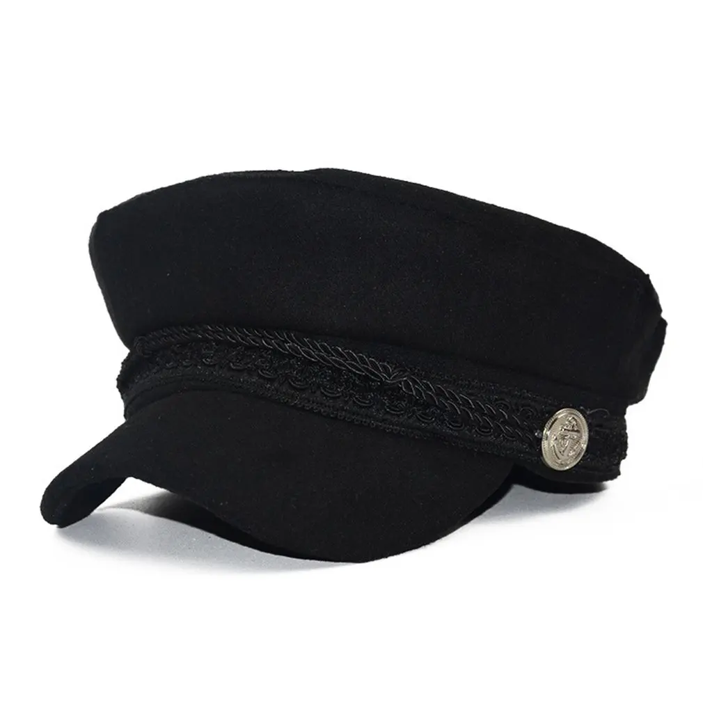 Женские зимние шапки в стиле милитари винтажные хлопковые шерстяные береты