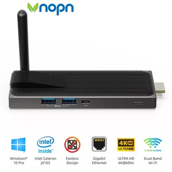 Intel Celeron J4105 Fanless Mini PC Windows 10 Pro MeLE PC Stick Mini Computer 4GB 64GB HDMI 4K 2.4/5GHz WiFi Gigabit LAN
Intel Celeron J4105 Fanless Mini PC Windows 10 Pro MeLE PC Stick Mini Computer 4GB 64GB HDMI 4K 2.4/5GHz WiFi Gigabit LAN