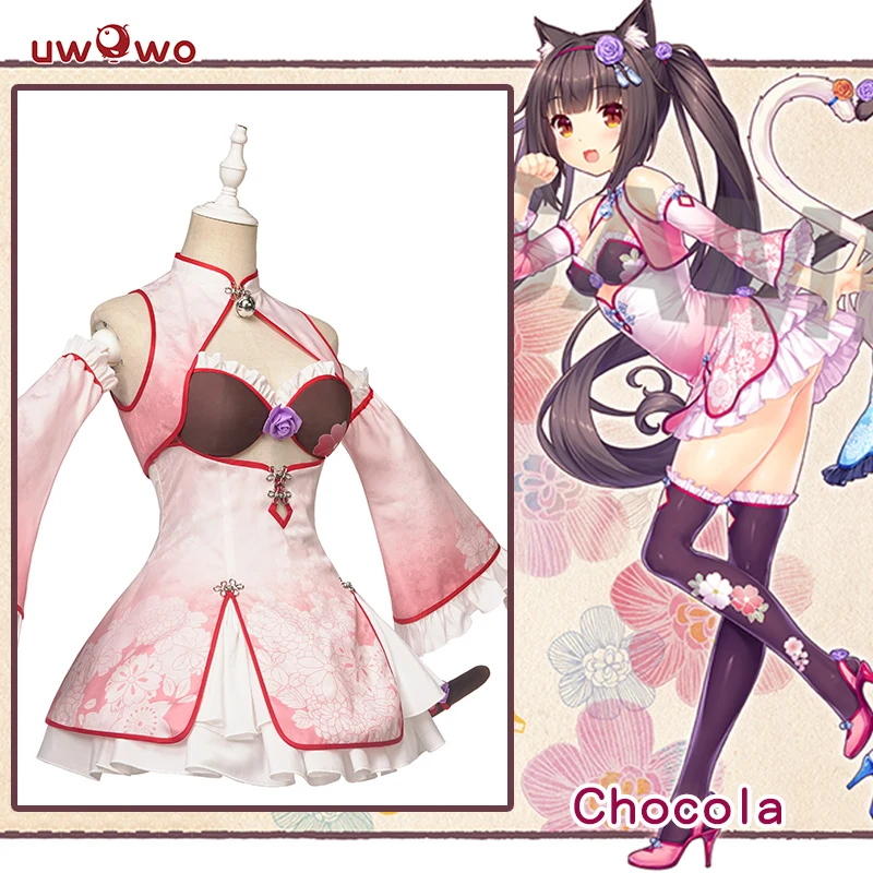 

Pre-saleUWOWO Game NEKOPARA Chocola China Dress Edition DX Ver. Cosplay Costume Chocola and Vanilla Cute Girl Cheongsam Dress