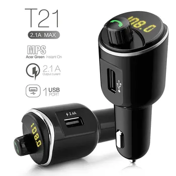 Bluetooth Fm Transmitter Bluetooth Car Kit Portable Car Bluetooth Charger Handsfree T21 Dual USB Multifunction
Bluetooth Fm Transmitter Bluetooth Car Kit Portable Car Bluetooth Charger Handsfree T21 Dual USB Multifunction