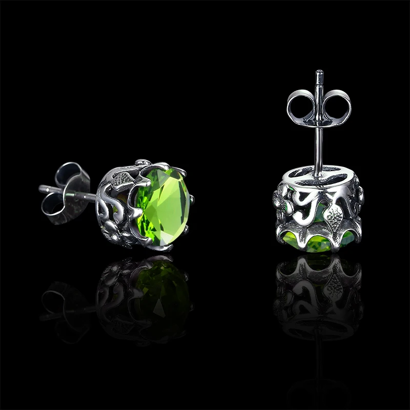 New Real 100% 925 Sterling Silver Earrings For Women Fine Jewelry Peridot Round Personality Bohemia Earring Valentines Day Gifts
New Real 100% 925 Sterling Silver Earrings For Women Fine Jewelry Peridot Round Personality Bohemia Earring Valentines Day Gifts