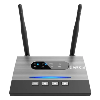 Long Range Bluetooth 5.0 Transmitter Receiver Wireless o Adapter Low Latency AptX Optical NFC RCA AUX 3.5mm 
Long Range Bluetooth 5.0 Transmitter Receiver Wireless o Adapter Low Latency AptX Optical NFC RCA AUX 3.5mm